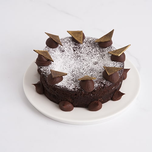 Mrs Jones The Baker has a delicious range of whole cakes including gluten free options like this DD flourless chocolate cake